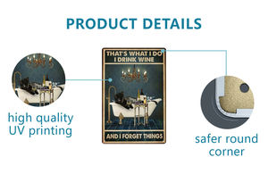 US Armazém Decorativo Tin Plate 20*30 cm Vintage Metal Sinais UV Impressão <span class=keywords><strong>American</strong></span> Scenery Tema Wall Metal Poster - Product Image 6