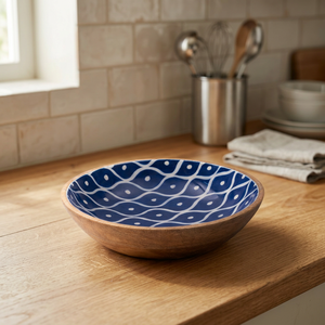 Bol en bois décoratif imprimé de qualité supérieure pour la table à manger et la cuisine - Product Image 3