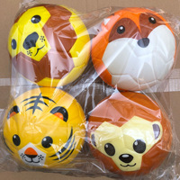 Usine Vente en gros PU Mousse Simulation Dessin Animé Animal Slow Rising Squishies Stress Soulager Balle Squeeze Jouets pour Enfants et Adultes