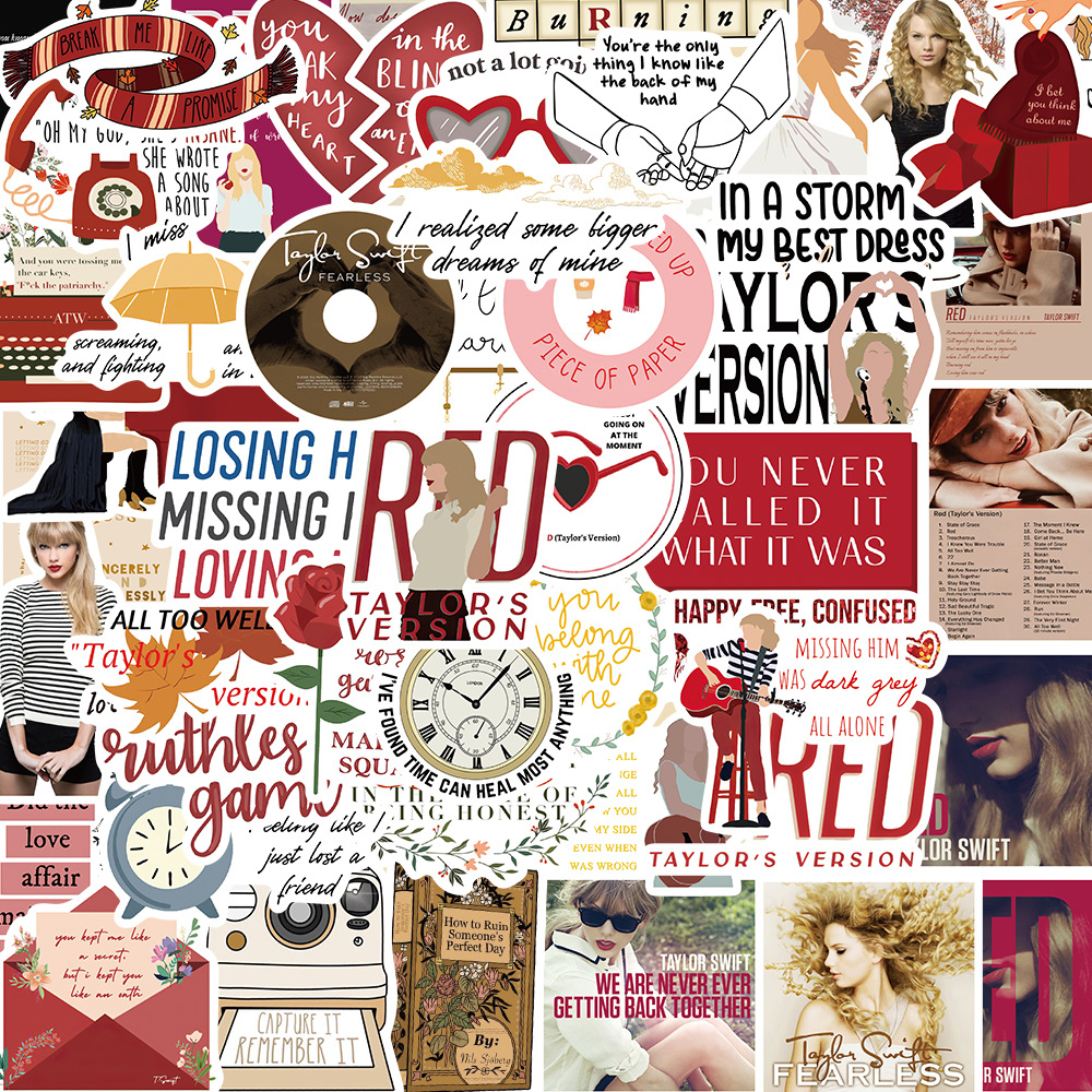 FE161-Red_Fearless (Version Taylor_s)-50pcs