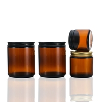 Vente en gros de bougeoirs d'aromathérapie Bougeoir en verre scellé avec couvercle Conteneur de diffuseur Pot de bougie d'aromathérapie