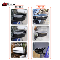 Coques de rétroviseurs en fibre de carbone noir brillant à trois branches pour BMW Série 3 2020-2022 G20 G28 - Série de modification en gros
