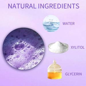 Hương vị màu tím bong bóng răng miệng sức khỏe làm trắng kem đánh răng chai để sử dụng nhà - Product Image 5