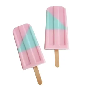 Sabun Ice-Lolly Perawatan Kulit Alami Kustom Tubuh Sabun Gliserin Set Hadiah Kecantikan Padat Buatan Tangan Imut Sabun Es-Loli