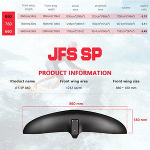 แผ่นไฮโดรฟอยล์คาร์บอนไฟเบอร์รุ่น JFS Axis Series สำหรับ SUP Surfing-High Performance ปรับแต่งได้ JFS SP 660/760/860 - Product Image 5