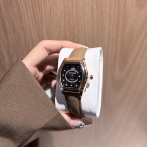 X-GEQCK 8077 Nuevo <span class=keywords><strong>Reloj</strong></span> de Cuarzo <span class=keywords><strong>para</strong></span> <span class=keywords><strong>Mujer</strong></span> con Doble Calendario, Correa de Cuero Vacuno, Caja de Aleación, Esfera con Incrustaciones de Diamantes, a la Moda e Impermeable - Product Image 5