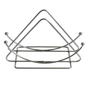 CASAMAX WL AS-9802 ที่ใส่กระดาษเช็ดปากสแตนเลส ใช้ในบ้านและร้านอาหาร รูปทรงวงแหวน หรูหรา คลาสสิก พกพาสะดวก - Product Image 1