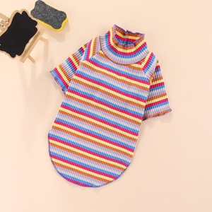 Camiseta de Verano para Mascotas, de Algodón Fino y Transpirable, con Rayas, para Perros y Gatos - Product Image 4