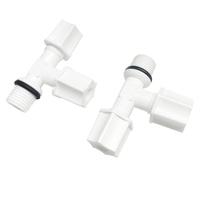 Conector en T de Plástico JACO para Sistema de Agua Doméstico, Tubo O.D. 1/4, Accesorios de Conexión para Filtro de Agua