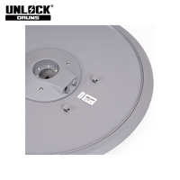 Cymbale électronique en silicone UNLOCK Pro 20 "-Ride/Crash/Hi-Hat trois-en-un-universelle pour scène/studio d'enregistrement