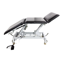 Table de physio de traitement à trois sections pour salle de clinique à vendre Table de thérapie par messages tête jambe réglable
