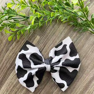 ผ้าถักลายวัวลิเวอร์พูล ผ้าโพลีสแปนเด็กซ์ยืดได้ สำหรับทำที่คาดผมและโบว์ผูกผม - Product Image 2