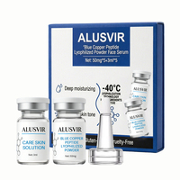 Sérum Visage en Poudre Lyophilisée au Peptide de Cuivre Bleu Marque Blanche – Kit Soin Réparateur de la Barrière Cutanée, Hydratant et Anti-Âge