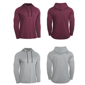 Chúng Tôi Kích Thước Biểu Tượng Tùy Chỉnh Đồ Họa Người Đàn Ông Của Thể Thao Phòng Tập Thể Dục Hàng Đầu Trống Dài Tay Áo Đồng Bằng Polyester Nhanh Chóng Khô T-Shirts Thể Thao T Áo Sơ Mi Với Mui Xe - Product Image 6