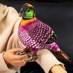 工場カスタム高品質人気商品柔らかいぬいぐるみかわいいスーパーバードぬいぐるみおもちゃ素敵な色のウズラ - Product Image 2