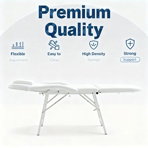 Cama de Belleza Profesional Moderna, Portátil y Ajustable para Salón de Tatuajes, <span class=keywords><strong>Spa</strong></span>, Salón de Belleza Facial, para Uso Comercial en Peluquerías y Hoteles - Product Image 2