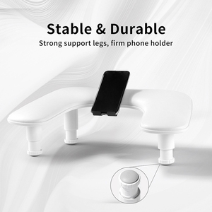Poggiabraccio Ergonomico <span class=keywords><strong>U2</strong></span> Personalizzabile in Morbida Pelle Antimacchia con Supporto per Manicure - Product Image 4