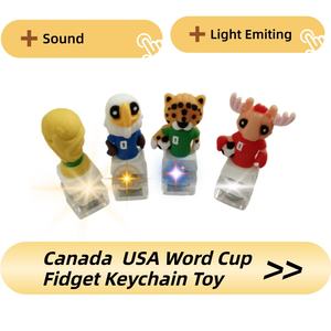 Llavero <span class=keywords><strong>de</strong></span> PVC con diseño <span class=keywords><strong>de</strong></span> ciervo, águila y cactus, colorido, ecológico, impreso en 3D, para la Copa Mundial <span class=keywords><strong>de</strong></span> Fútbol 2026, América, Canadá - Product Image 3