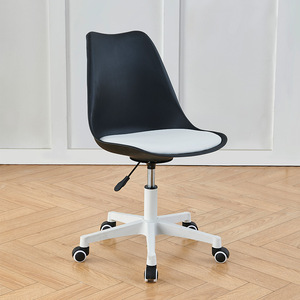 <span class=keywords><strong>Silla</strong></span> de Oficina Moderna <span class=keywords><strong>Transparente</strong></span>, <span class=keywords><strong>Silla</strong></span> de <span class=keywords><strong>Escritorio</strong></span> Giratoria con Ruedas y Altura Ajustable, con Cojín para Oficina en Casa - Product Image 3