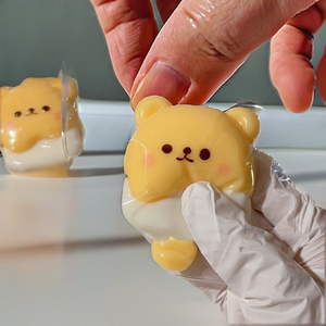 New Kawaii Bear-shaped Ice-cream <b>Squishy</b> Toy-Super Sticky Portable Stress Relief Gift for 14+ TPR Material - Product Image 2