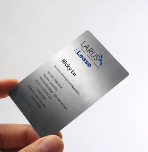Tarjetas de Visita Metálicas NFC para Programas de Fidelización, en Blanco para Ferias Comerciales, Grabado Láser - Product Image 1