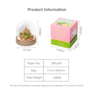 Toptan Yaratıcı El Yapımı 3D Kağıt Sanatı Yapışkanlı Not Dokunmatik Lamba 150g Göz Koruyucu Kağıt CE Sertifikalı Özelleştirilebilir Masa Dekoru - Product Image 6