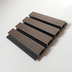 Extérieur Co Extrudé Fond noir Panneau double couleur Vente à chaud Fournisseur doré Revêtement mural en bois - Product Image 6