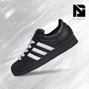 Adidas Superstar 2 'noir et blanc' Chaussures classiques Adidas pour hommes Sneaker de luxe à la mode décontractée - Product Image 1