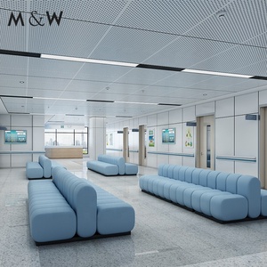 Set Sofa Bingkai Kayu Solid Gaya M&W Perabot Kantor Sofa Kantor Mewah - Product Image 2