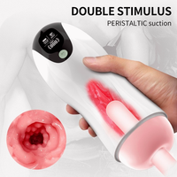 Automatische Masturbationsmaschine Sexspielzeug für Männer - Kovida Freihändiger 18cm Stoß-Masturbator mit LCD-Sprachfunktion