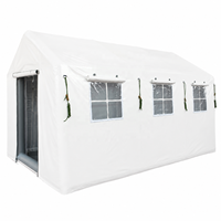 Tente d'urgence gonflable imperméable en tissu Oxford, station médicale mobile d'isolement
