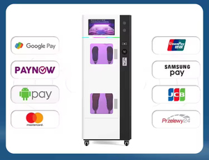 ผู้ผลิตเครื่องล้างและอบหมวกกันน็อคแบบอัตโนมัติระดับพรีเมียม ดีไซน์ใหม่ เครื่องจำหน่ายอัตโนมัติสำหรับทำความสะอาดหมวกกันน็อคมอเตอร์ไซค์ - Product Image 2
