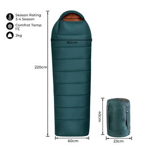 E-RIKE BSCI Factory - Fournitures de camping - Sac de couchage pour maman - Double couche - Remplissage - Sacs de couchage d'hiver pour le camping en plein air - Pour adultes - Product Image 2