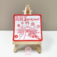 Patch tissé avec fer à coudre sur transfert de chaleur en PVC pour étiquette en tissu de décoration livraison rapide dessin animé de conception 3D 2D