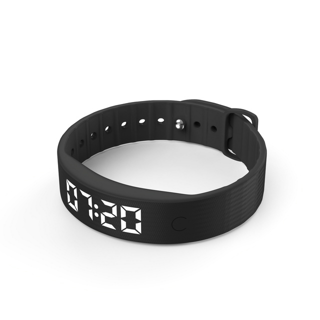 No APP Sleep Tracker Vibration Alarm Wrist Watch Pedometer with Silica Gel Band and Alarm Clock for Kids