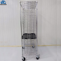 Chariot de stockage de plateau antistatique de plateau antistatique de carte PCB SMT antistatique de haute qualité avec quatre roulettes ESD et chaîne ESD