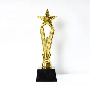 Popular Crystal Awards Resin Metal Star Trophy For Year-end Bonus Souvenir R49