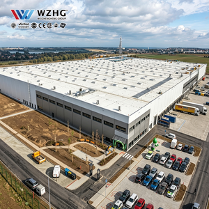 Almacén de Acero Parcialmente Cerrado con Acceso para Maquinaria Pesada para Propietarios de Equipos con Cálculos Estructurales de Estructura de Marco de Portal Q355B - Product Image 1