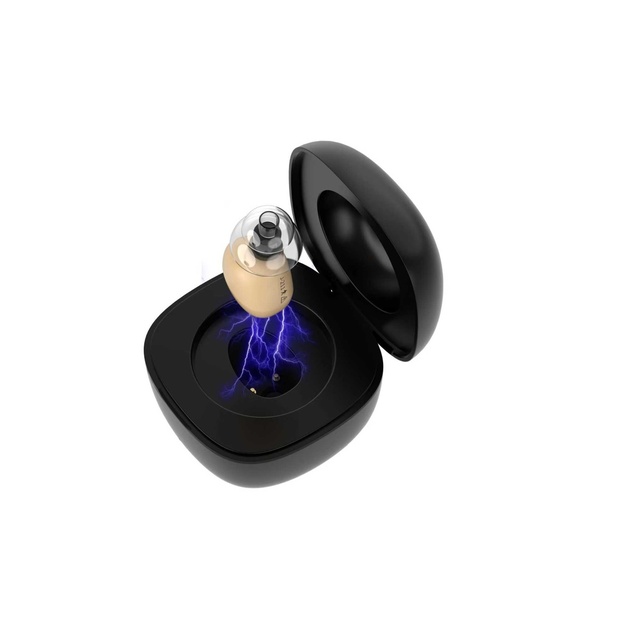 Factory Wholesale Mini OTC Rechargeable ITE Analog Hearing Aid Supplier for Adults and Seniors