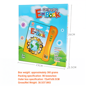 Libro Electrónico Inteligente en Inglés con Tapa Dura, Libro Sonoro Impreso, Libro de Lectura para la Educación Temprana de los Niños con Reproductor de Audiolibros para Niños - Product Image 4