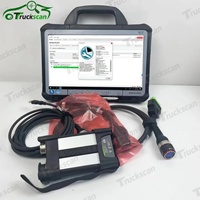 Lecteur de code de diagnostic pour camions lourds VOCOM II, outil de diagnostic pour tablette Vocom II PTT 2.8 E7450, interface USB, système d'exploitation Windows, 2 ans