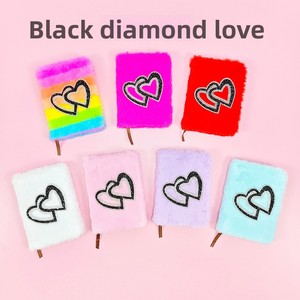 Cuaderno de Doble Corazón con Incrustaciones de Diamantes, Tapa Dura, Encuadernación Térmica, Colorido, con Peluche, A3, para el Día de San Valentín - Product Image 2