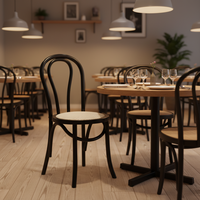 Chaise de salle à manger américaine en bois massif avec dossier en rotin, fauteuil moderne vintage élégant pour la maison, le bureau et l'hôtel