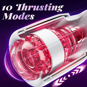 Fully automatic aircraft cup tongue lick telescopic electric telescopic male toy silent <b>masturbation</b> device Wholesale - Product Image 5