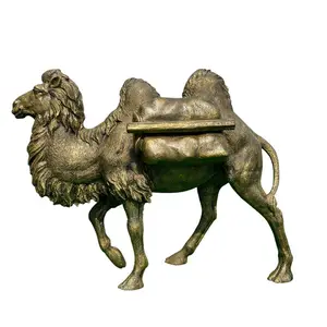 Metal camel sculpture, bronze casting, customizable animal sculpture