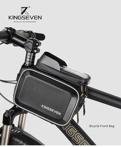 Непромокаемая велосипедная сумка KINGSEVEN для горного велосипеда, чехол для телефона с чувствительным сенсорным экраном, Аксессуары для велосипеда - Product Image 6