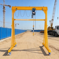 Nouvelle grue à flèche de levage à chaîne de 5 tonnes, montée au sol, avec palan électrique et bras orientable, pour système de manutention de matériaux industriels robuste