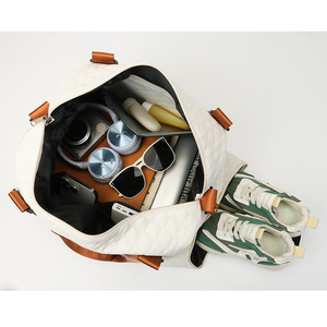 Bolsa de Viaje para Zapatos con Compartimentos Separados para Zapatos Secos y Mojados, Bolsa de Gimnasio Ligera, Portátil y Transpirable de Gran Capacidad para Mujer, Ideal para Embarazadas - Product Image 4