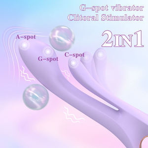 Vibrador de Silicona de Lujo para Mujeres, Doble Vibración, Estimulación del Punto G, Varita Masajeadora <span class=keywords><strong>AV</strong></span>, Juguete Sexual para Masturbación Femenina - Product Image 4