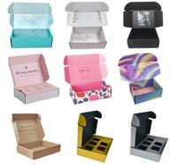 MOQ bajo, logotipo reciclable corrugado, embalaje de regalo personalizado, zapatos, caja de ropa, papel, correo postal, cajas de envío
